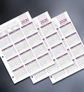 Attendance Calendar Employee Card Attendance Record Tracker 2026, Heavy 100lb by Ausoleil