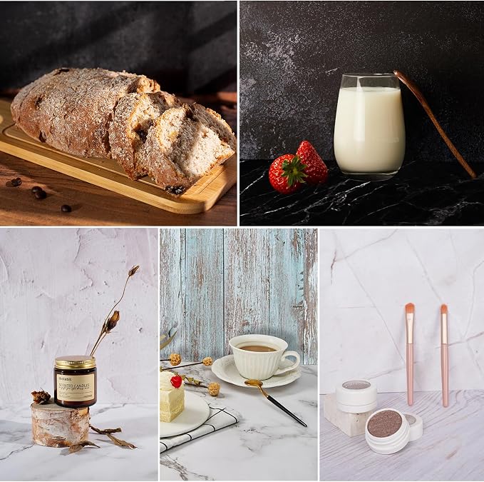 Food Photography Backdrops, 16.5x13.3 Inch Photo Backdrop Board - Image 4