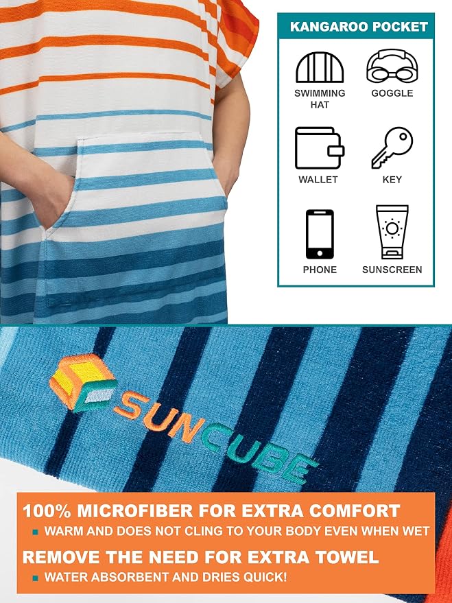 SUN CUBE Surf Poncho Changing Robe - Image 3
