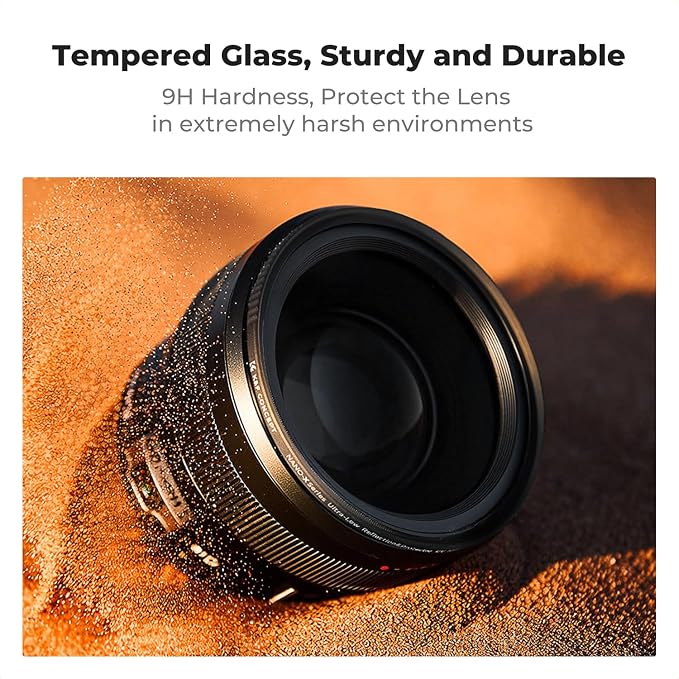 K&F CONCEPT 52mm Shockproof & Ultra Low Reflectivity MCUV Lens Protection Filter - Image 3