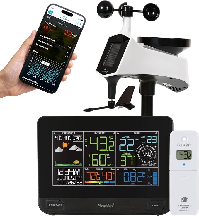 La Crosse Technology Professional Smart Wi-Fi Weather Station by LaCrosseTechnology