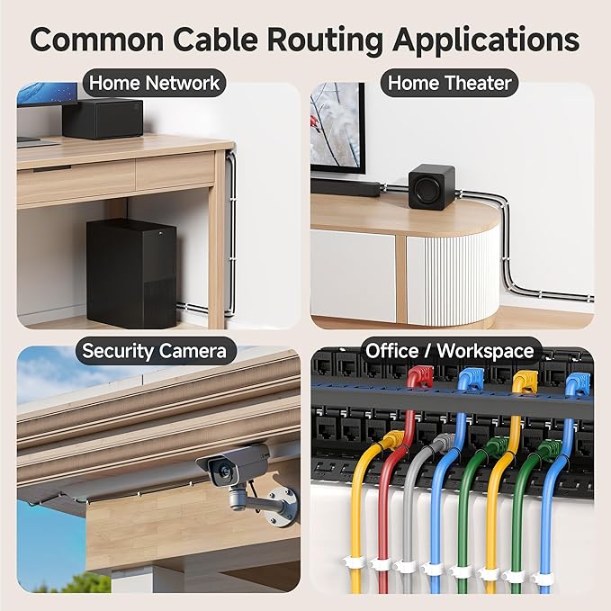 Cable Matters 200-Pack Nail-in Cable Clips Cord Organizer, 7mm / 0.27 inches - Image 6