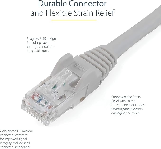 StarTech.com 3 ft. CAT6 Ethernet Cable - Image 3
