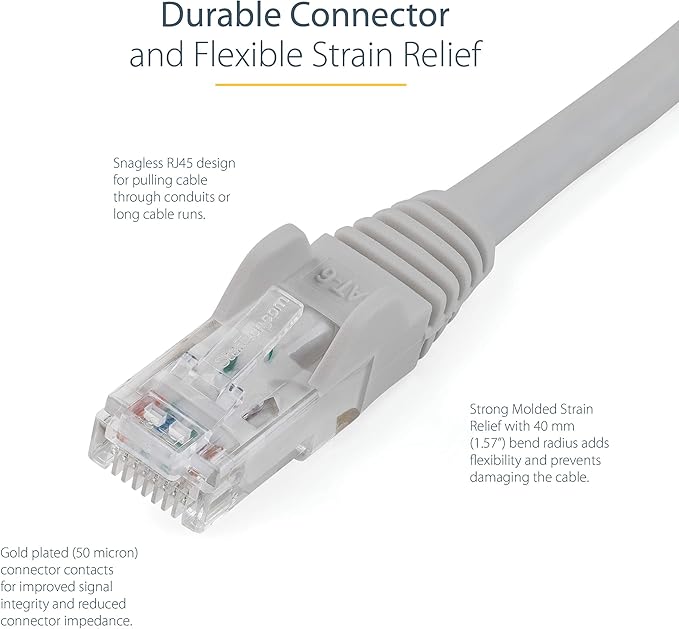 StarTech 10ft CAT6 Cable - Image 3