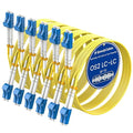 SpeedyCables- 6-Pack OS2 LC to LC Fiber Patch Cable 10m/33ft, 1G/10Gb 9/125um by SpeedyCables