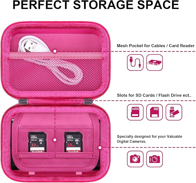 Lacdo Camera Carrying Case for Sony RX100 VII/ RX100 VI/ RX100 V/ RX100 IV/ - Image 3