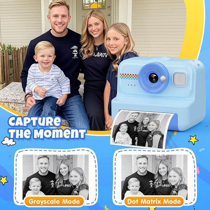 HiMont Kids Camera Instant Print, 1080P HD Instant Print Camera - Image 3