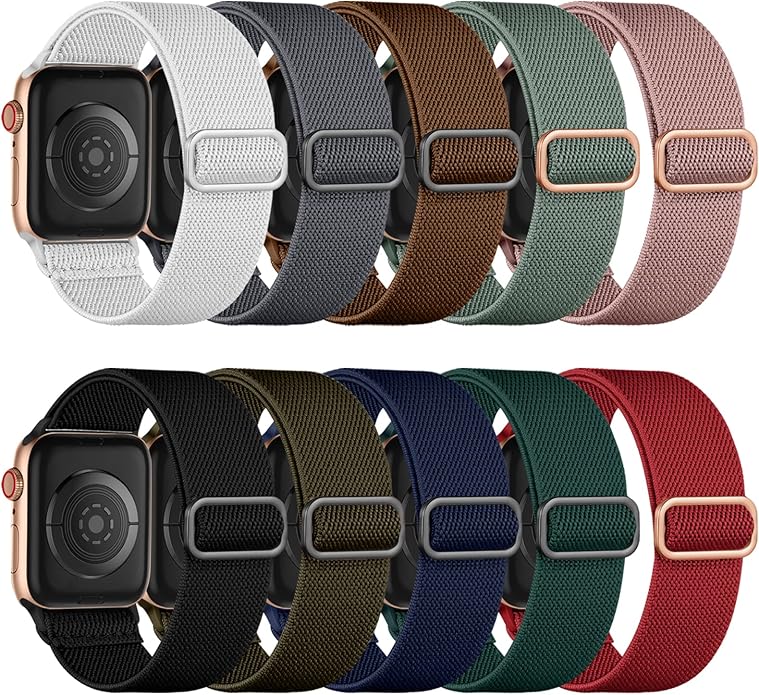 Maledan 10 Pack Stretchy Solo Loop Compatible by Maledan
