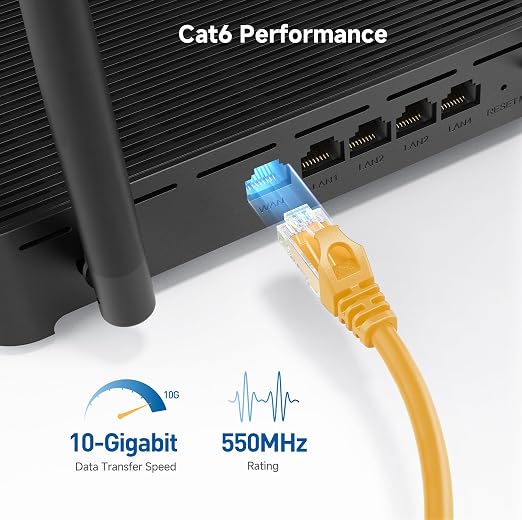 Cable Matters 10Gbps Snagless Long Cat 6 Ethernet Cable - 100ft - Image 3