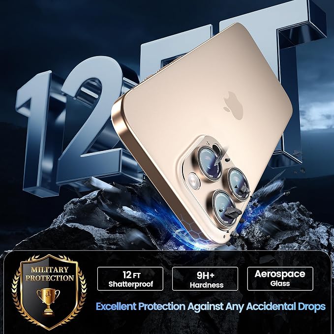 CACOE Camera Lens Protector for iPhone 14 Pro/14 Pro Max/16 Pro/16 Pro Max - Image 5