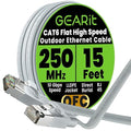 GEARit Cat 6 Outdoor Flat Ethernet Cable Direct Burial Rated LLDPE Jacket by GEARit