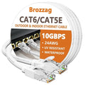 Ethernet Cable 15ft For Cat6/Cat5E, 10Gbps Compatible by Brozzag