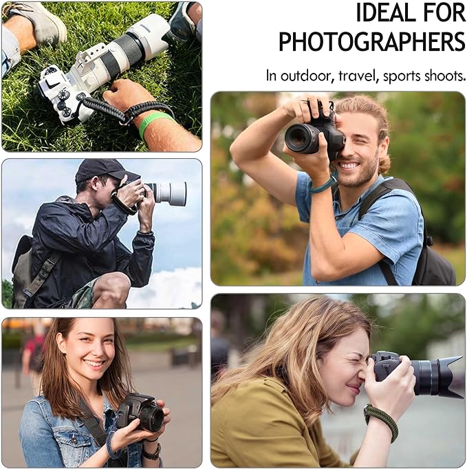 AQAREA Wrist Strap for DSLR/Mirrorless Camera, Quick Release Hand Strap - Image 4