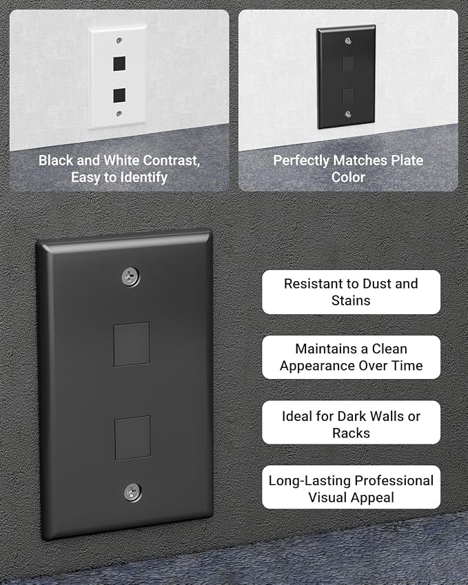 VCE UL Listed Blank Keystone Jack Inserts - Image 4
