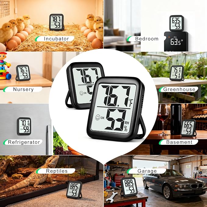 Antonki 2 Pack Room Thermometer - Image 5
