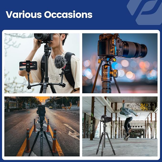 Fotopro 73" Carbon Fiber Tripod - Image 6