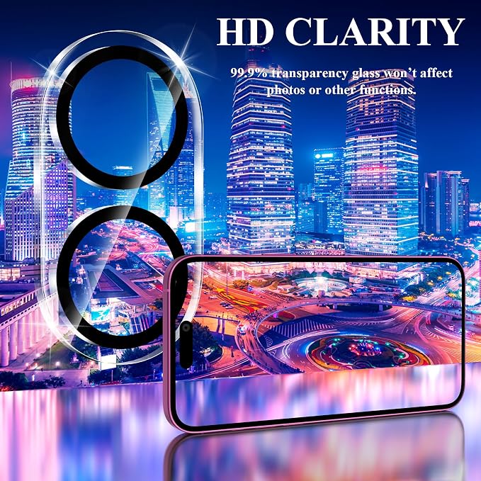 YWXTW [5 Pack Designed for iPhone 16 Camera Lens Protector, for iPhone 16 Plus - Image 5