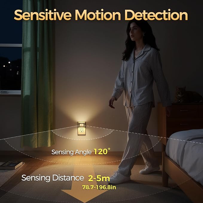 DORESshop LED Night Light, Night Lights Plug into Wall, 3 Color Temperatures - Image 2