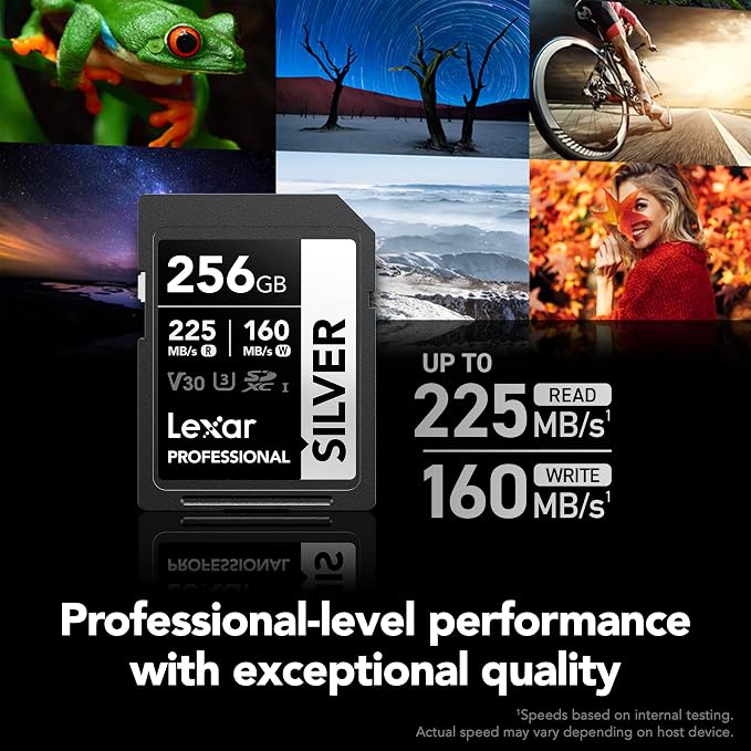 Lexar 256GB Professional Silver SD Card, - Image 3