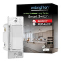 Enbrighten 800 Series Z-Wave On/Off Paddle Switch, Long Range 800LR, Quick Fit by Enbrighten