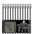5 Feet Cat6 Patch Cables, Solid Pure Copper Patch Cord, Cat 6 Ethernet Cable by CatBose