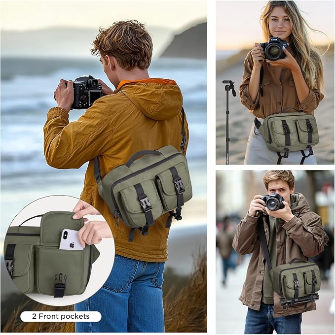 TAAOKA Camera Sling Bag, DSLR Camera Bag - Image 6