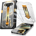 MRGLAS 4-Pack TOP 9H+ Glass for iPhone 15 Pro Max Screen Protector UNBREAK by MRGLAS
