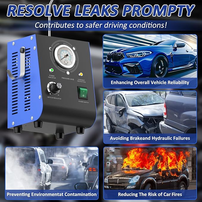 Automotive Smoke Machine Leak Detector, 19PSI Upgraded Dual Mode - Image 6