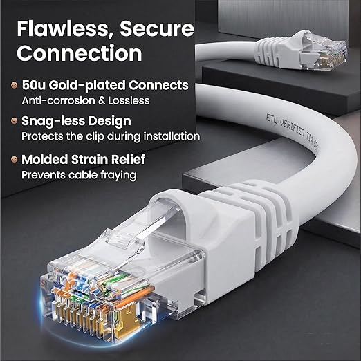 GEARit Cat 6 Patch Cables 1 ft White - Image 4