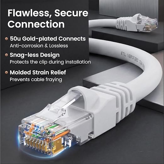 GEARit Cat 6 Patch Cables 3 ft White Cat6 Patch Cables 3ft White/Ethernet Patch - Image 4