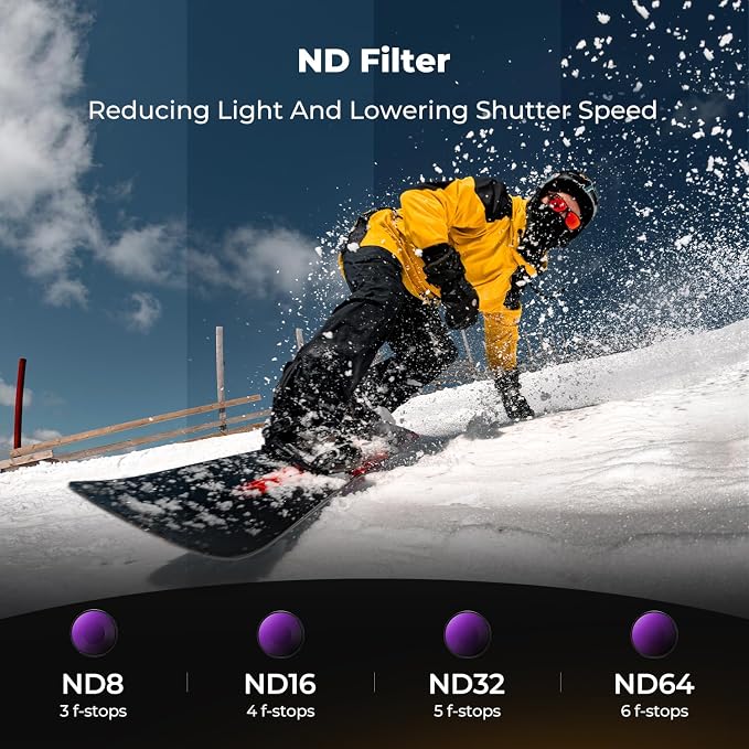 K&F CONCEPT 6Pack HD Filter Kit Compatible - Image 4