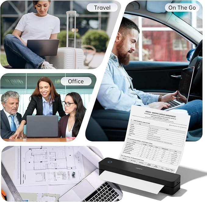 HPRT Portable Thermal Printer-Inkless Printer, Supports Thermal Paper&Labels - Image 6