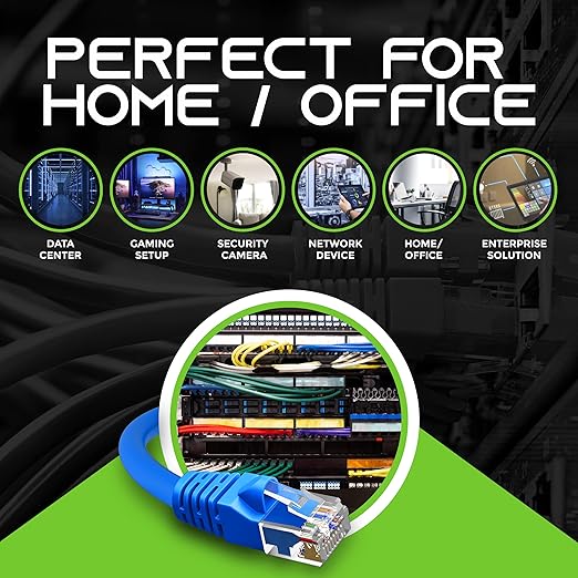 GearIT 10-Pack, Cat5e Ethernet Patch Cable 10 Feet - Image 3