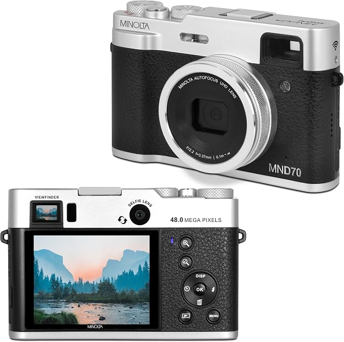Minolta Retro Digital Camera – 48MP Autofocus Compact by Minolta
