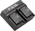 BM Premium 2 Pack of LB-015 Batteries and Dual Bay Battery Charger by BMPremium