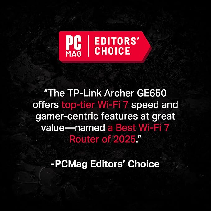 TP-Link Tri-Band BE11000 Wi-Fi 7 Gaming Router Archer GE650 | 6-Stream 11 Gbps - Image 2