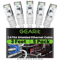 GEARit Cat6A Ethernet Cable 10Gbps Snagless Shielded SSTP, SFTP Shielded by GEARit