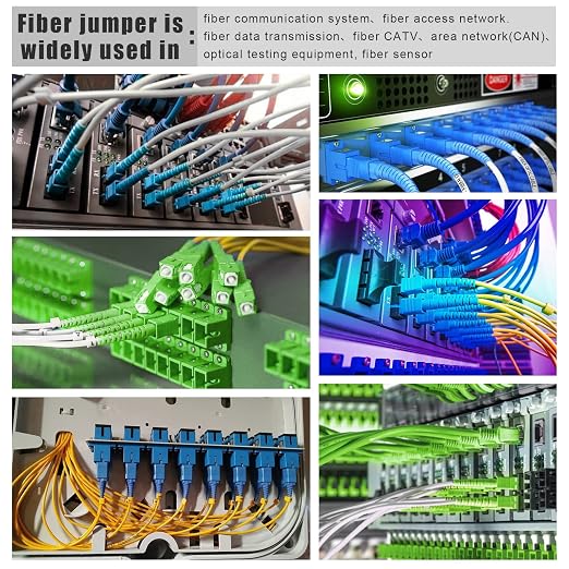 5 Meters SC to SC Fiber Optic Patch Cable, Armored Single Mode SC/UPC to SC/UPC - Image 5