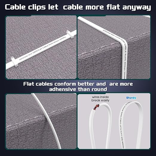 Cat 8 Ethernet Cable 60 FT, Heavy Duty High Speed 40Gbps 2000Mhz Internet - Image 5