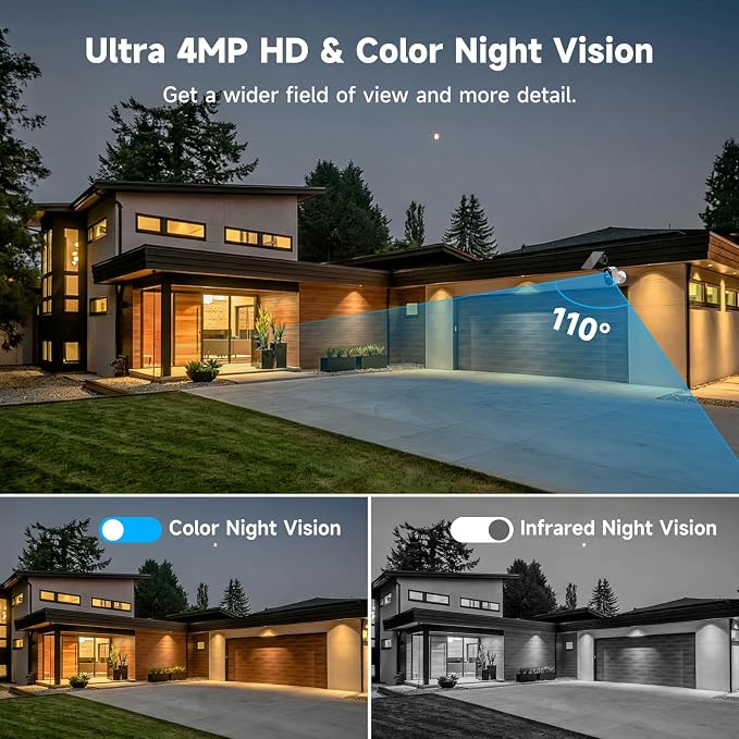 2.5K 4MP Security Camera Wireless Outdoor, Free Cloud Storage, 2.4G/5Ghz WiFi - Image 6