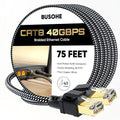 BUSOHE Cat 8 Ethernet Cable 75 FT, High Speed 40Gbps 2000Mhz Braided Network by BUSOHE