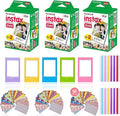 Fujifilm Instax Mini Instant Film 5 Plastic Desk Frames, 60 Sticker Frames by FUJIFILM