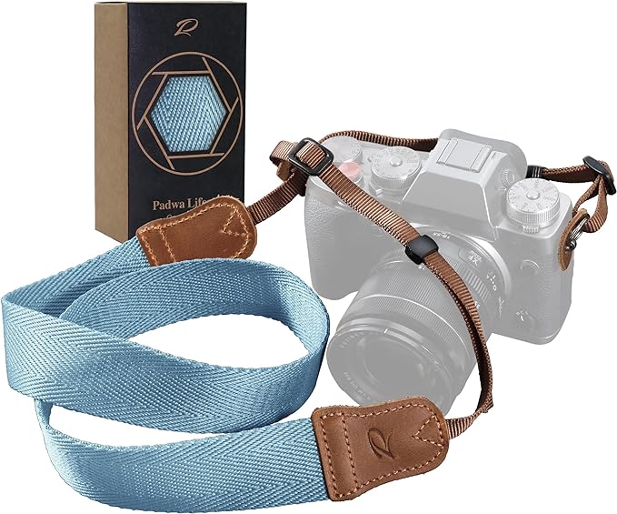 Padwa Lifestyle Light Blue Camera Strap by PadwaLifestyleCameraStrap