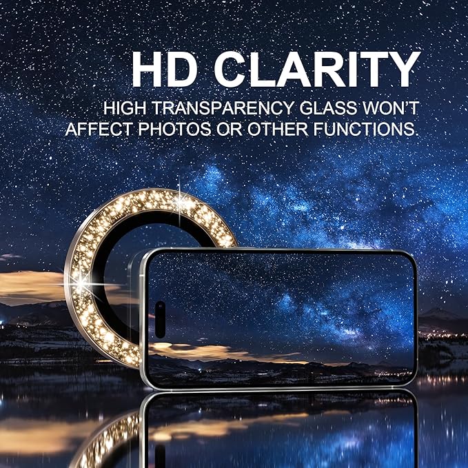 Choiche Compatible for iPhone 16 Pro/iPhone 16 Pro Max Camera Lens Protector - Image 4