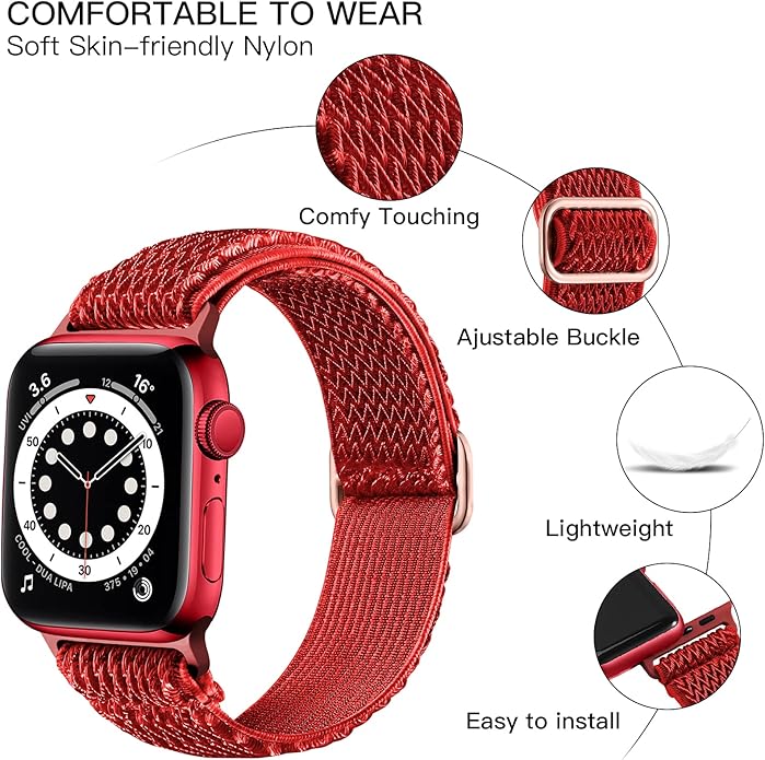 Lerobo Stretchy Nylon Solo Loop Band, Compatible - Image 2