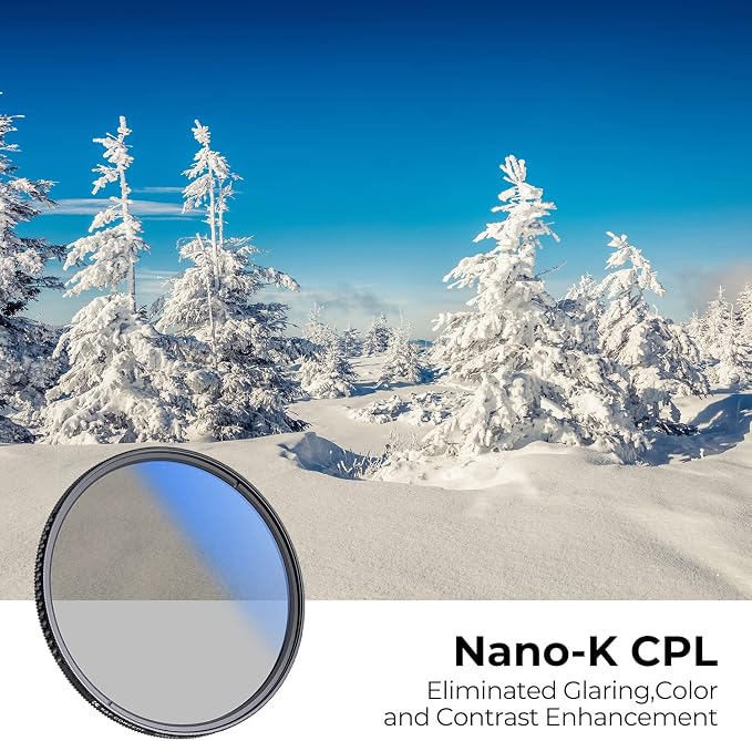 K&F CONCEPT 72mm Circular Polarizer Filter Ultra-Slim 18 Multi-Coated Optical - Image 2