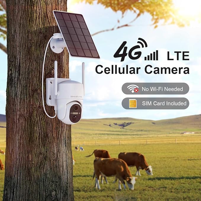 4G LTE Cellular Solar Security Camera Wireless Outdoor, Free Cloud Storage - Image 2