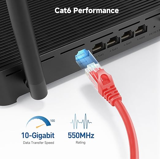 Cable Matters 10Gbps Snagless Cat 6 Ethernet Cable - 20ft - Image 3
