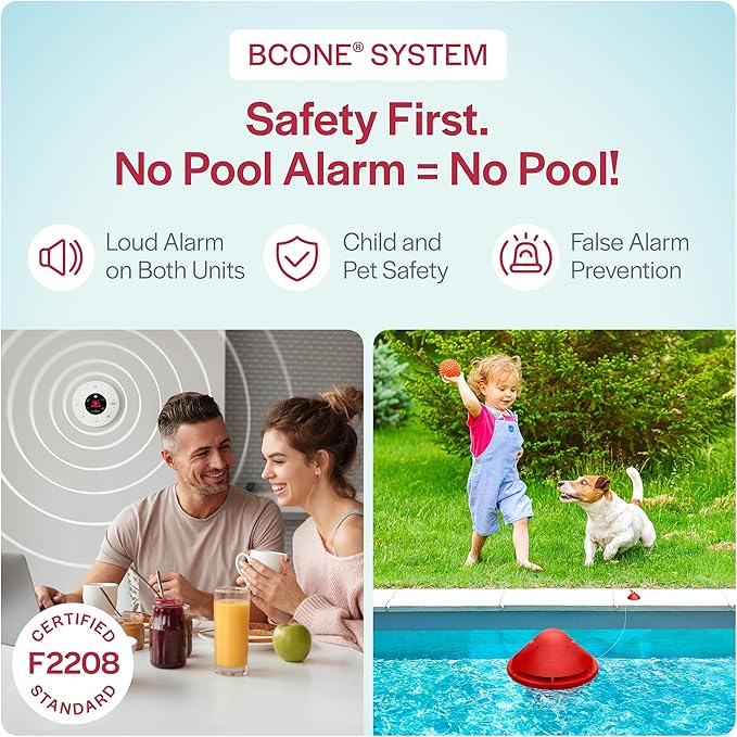 BCONE® Pool Alarm by Lifebuoy® | ASTM F2208 Certified | Floating Safety Device - Image 3