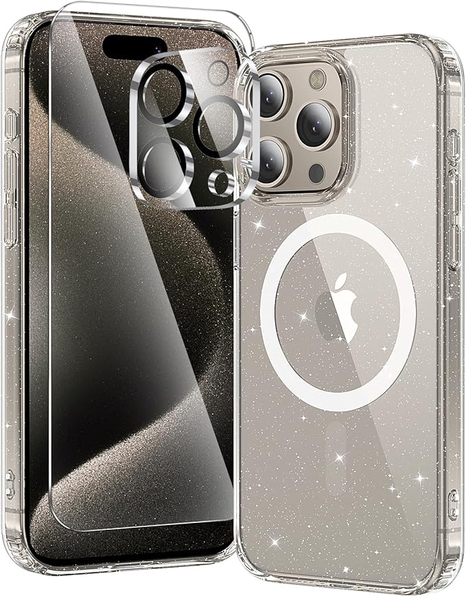 toushion 3 in 1 for iPhone 15 Pro Case Clear by Unknown